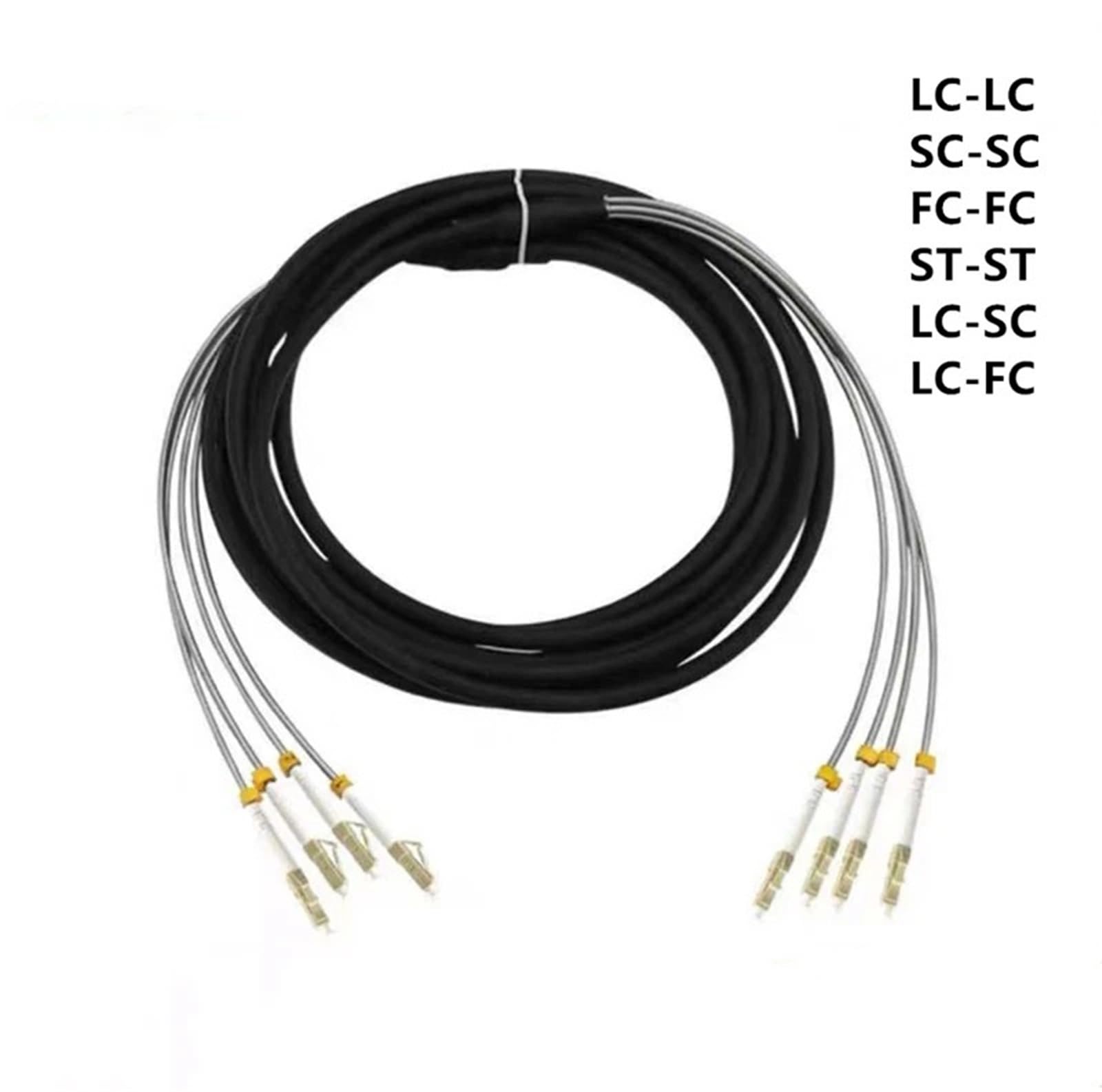 Cordon de raccordement Fibre Optique extérieur CPRI 40 m, Cordon de raccordement multimode 4 conducteurs(FC-FC MM)