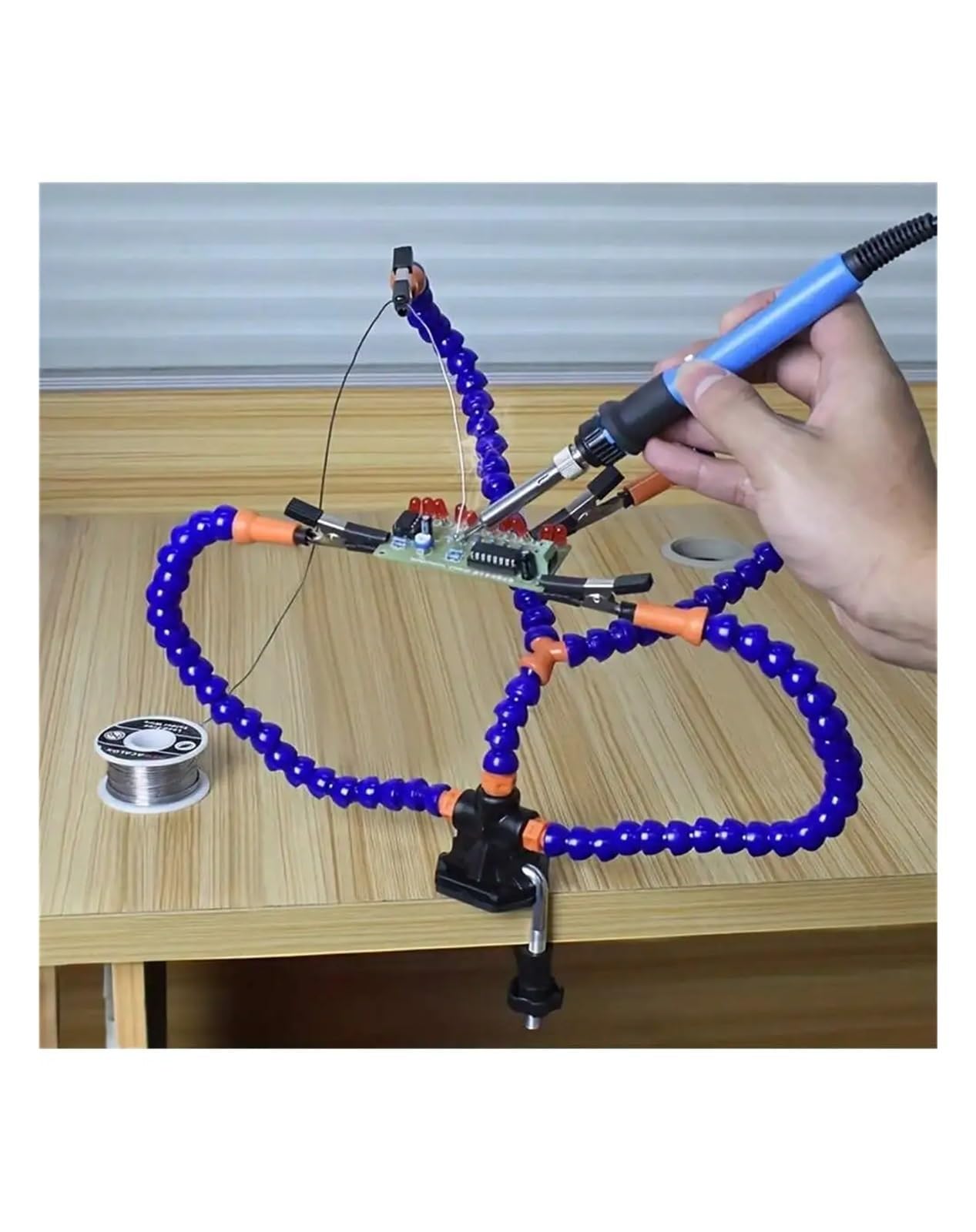 Estación de Soldadura Help Hands, Brazo Flexible de plástico de Tercera Mano Utilizado for reparación electrónica, Soldadura, joyería Artesanal