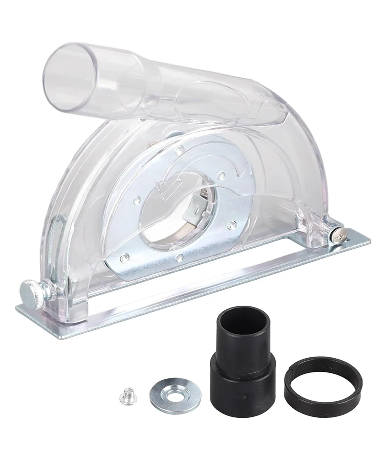 Zklgs Nero Grinder Dust Shroud, Dust Extractor Cutting Guard, Suitable For 4-5" Diameter Angle Grinder And 3"/4"/5" Saw Blades Transparent Grinding Dust Cover
