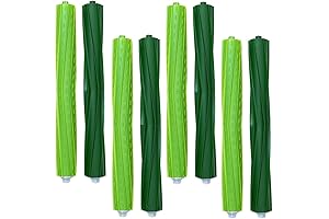 4 Set of Multi-Surface Rubber Brushes Compatible with iRobot