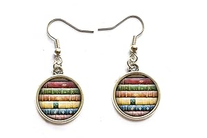 Book Stack Earrings: Literary Lover's Delight