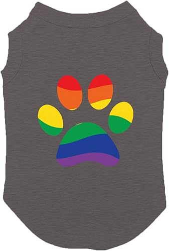 Miniatura 3 de Paw Pride - Camisa para cachorro LGBTQ (negro, talla M)