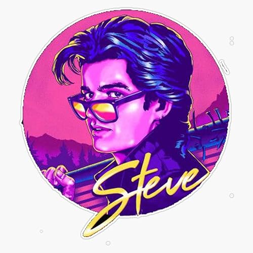 Pegatina de parachoques retro de Steve Harrington, calcomanía de vinilo para ventana de 5 pulgadas