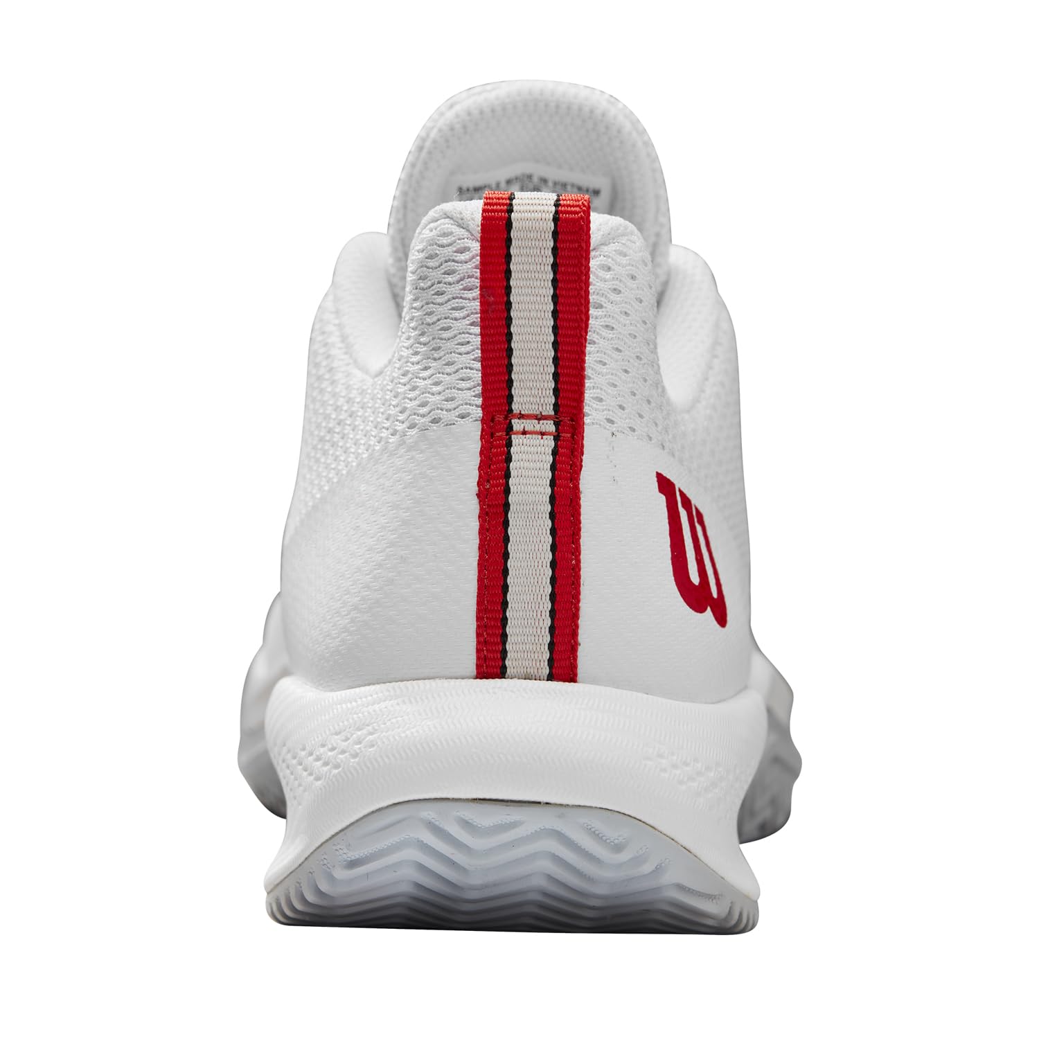 Wilson Damskie buty tenisowe Rush Pro Lite, białe/perłowe niebieskie czerwone, 36 EU, Biała perła niebieski Wilson czerwony, 3.5 UK