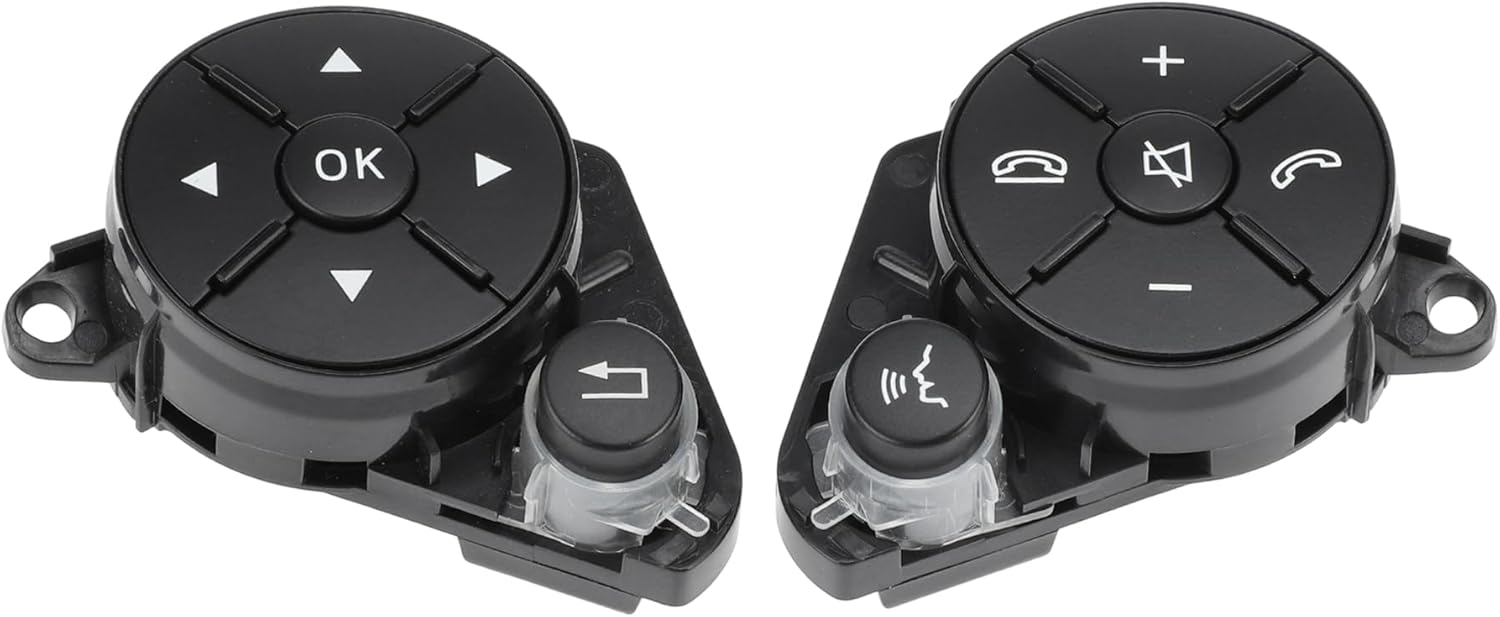 Steering Wheel Buttons Replacement for Mercedes-Benz C Class W204 C250 C300 2007-2010 Steering Wheel Control Button Cover No.A2048210351/A2048210451