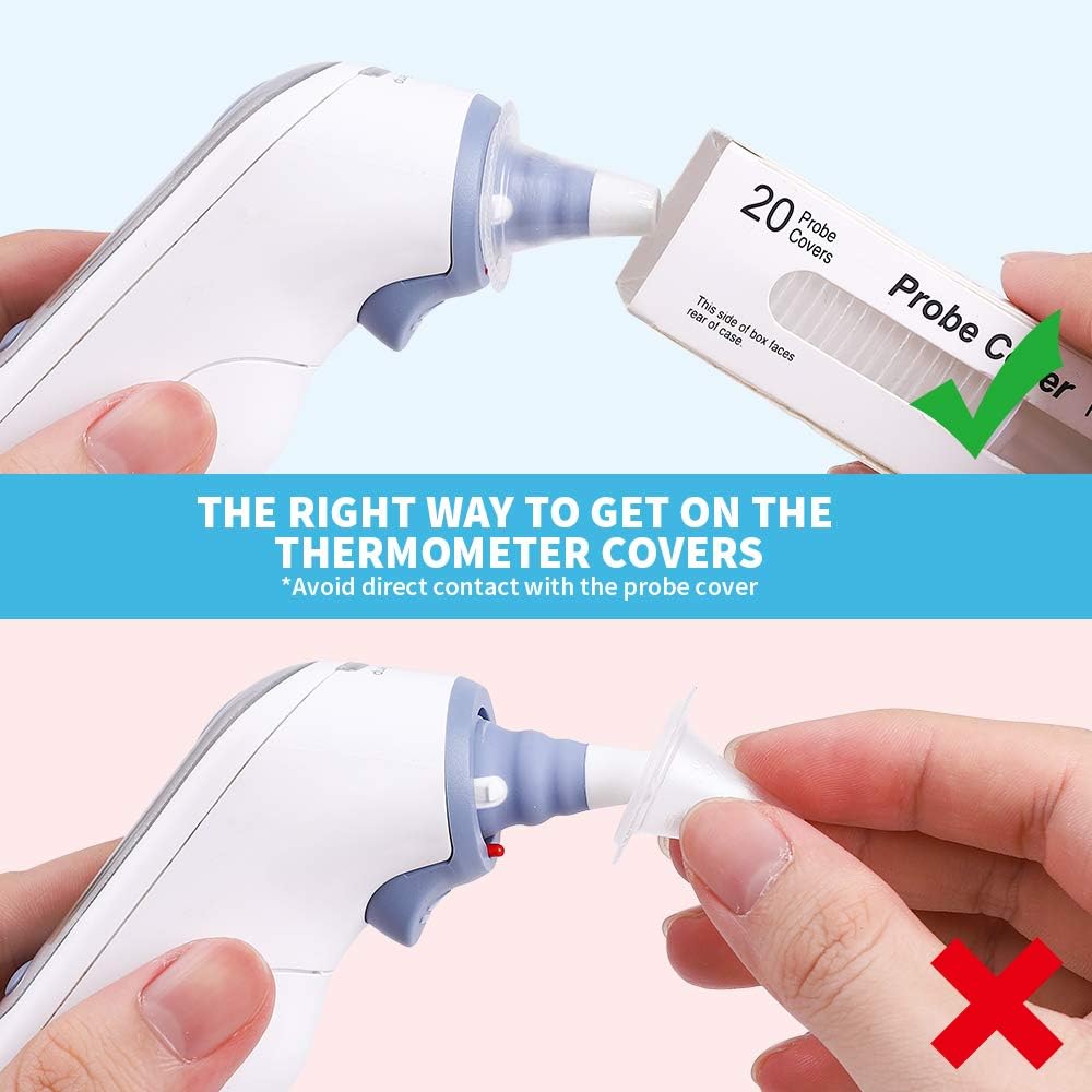 200X Ear Thermometer Probe Covers Lens s Refill s for All