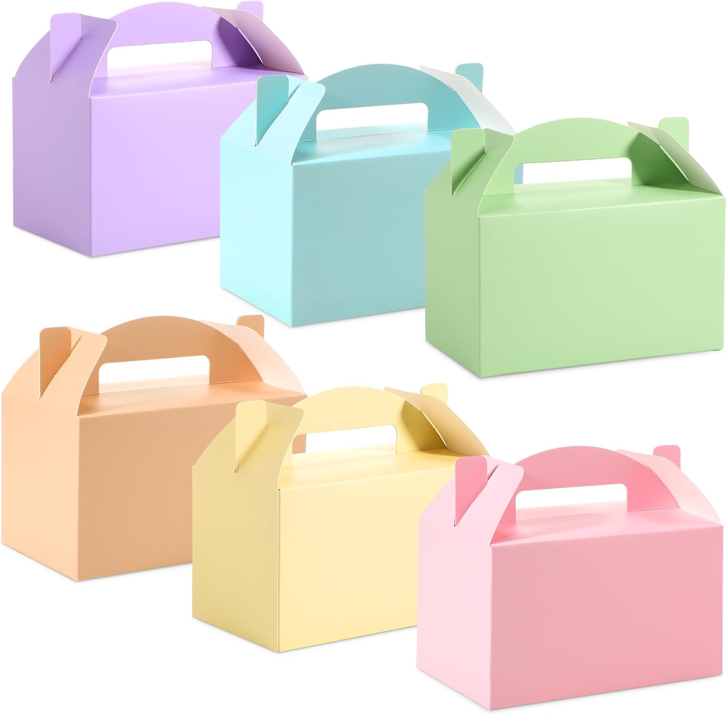 Amazon.com: Tenare 36 Pcs Gable Gift Box Colorful Paper Candy Treat ...