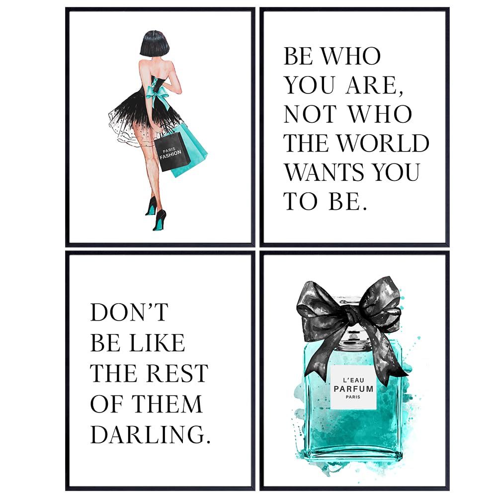 Motivational Wall Art For Women 11x14 - Luxury Design Wall Decor - Motivational quote - Empowering Fashion Art - positive affirmation for Personal