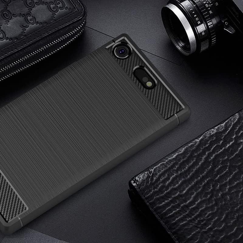 Image of Hybrid Carbon Fiber Back Case for Sony Xperia XZ1 (Black)