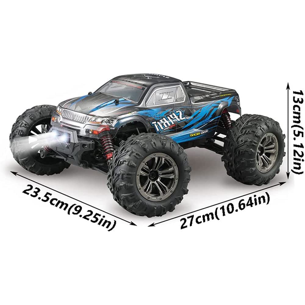 50 Km/H Szybki Rc Off-road Monster Truck, Terenowy Samochód Zdalnie Sterowany Z Napędem Na 4 Koła Z Niezależnym Zawieszeniem, Reflektorami Led I Wodoodpornością Ipx4