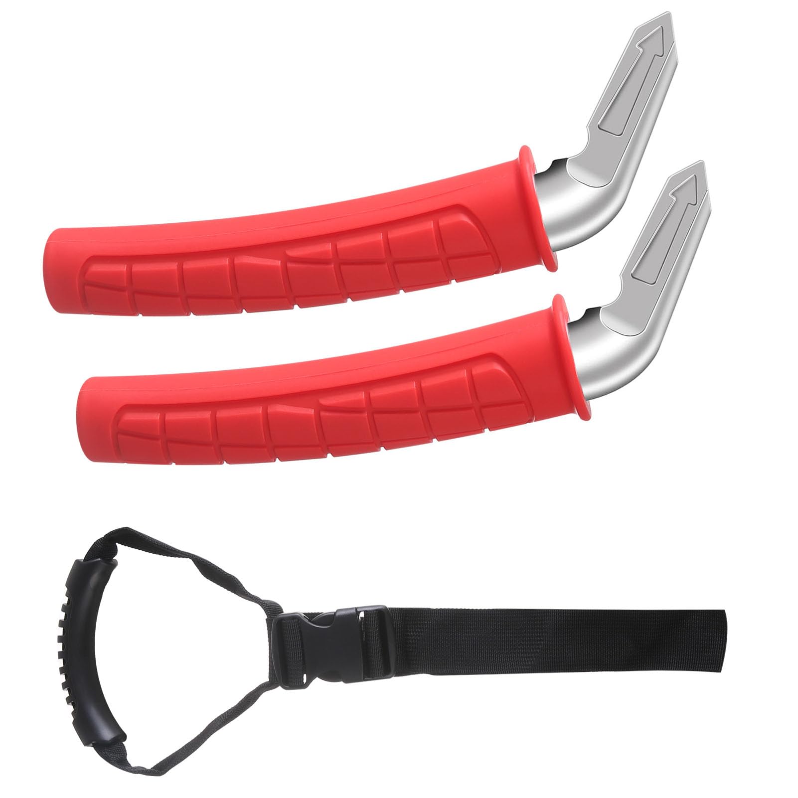 Fkxsxaz Red Auto Grab Bar Non Slip Support Handle, Comfortable Assistance For Elderly, Patients, And Mobility Issues (Red)