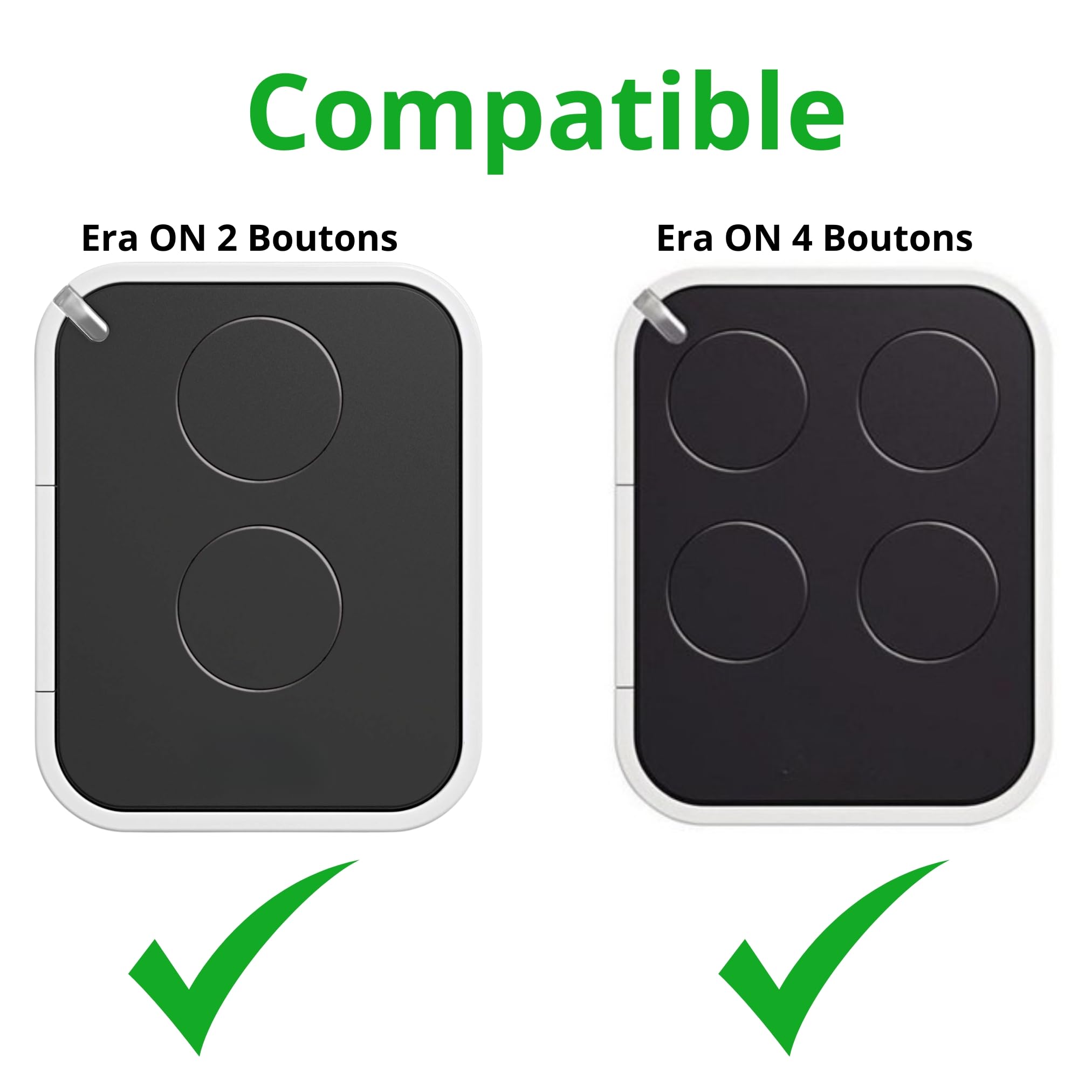 Coque pour Télécommande Portail Bip Nice Era on - Étui Protection Antichoc avec Porte-Clés Intégré