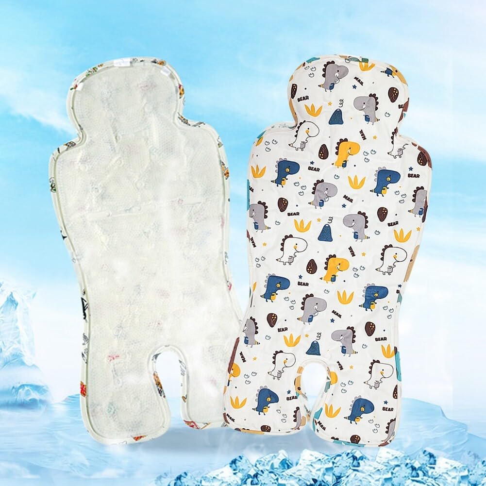 JAWSEU Assise Universelle Poussette Été, Coussin de Refroidissement pour Bébé Coussin de Siège Poussette Confortable Et Respirant Cool Summer Baby Housse de Siège Universelle pour Poussette Landau