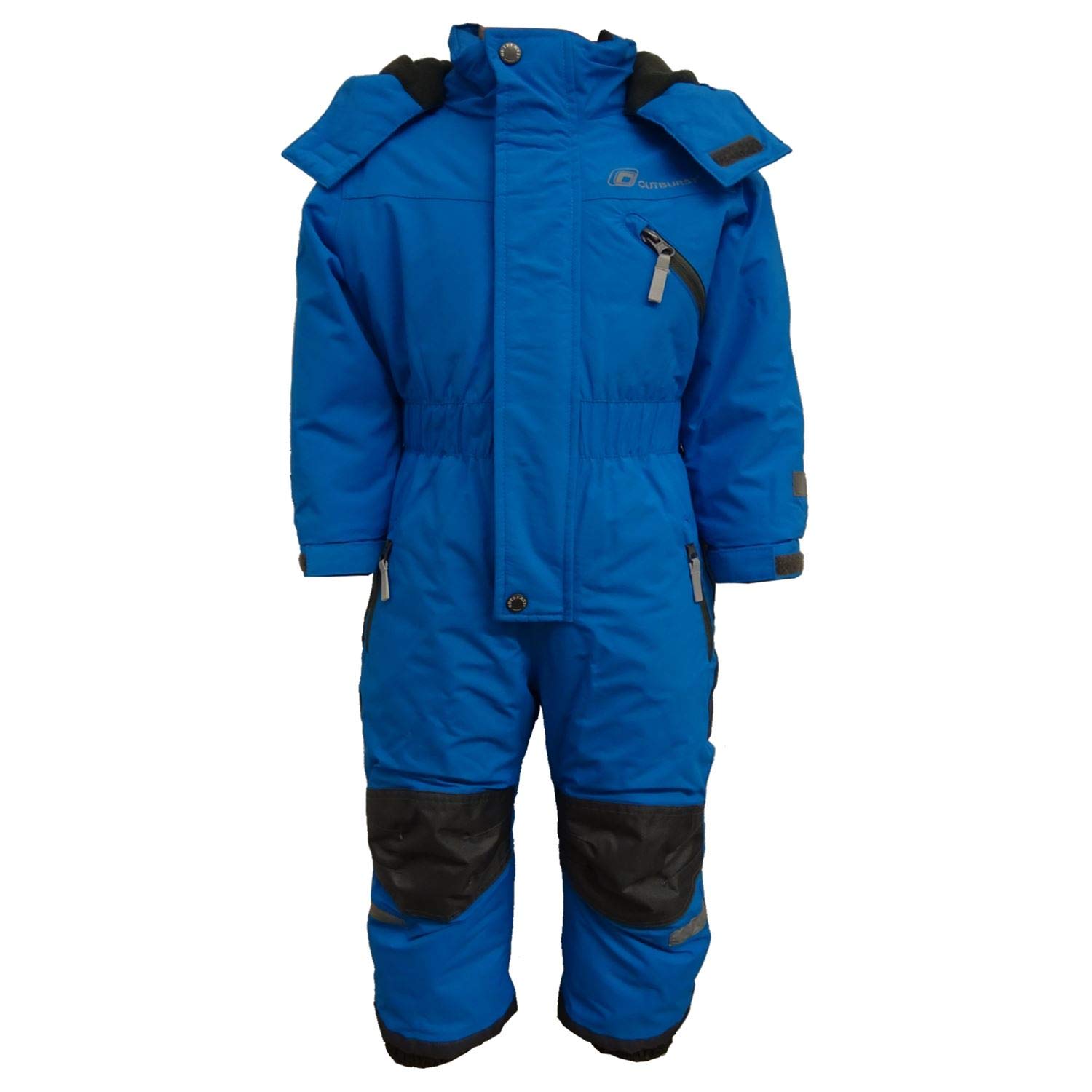 Outburst - Kinder Jungen Kleinkinder Funktions-Skioverall Schneeanzug gefüttert wasserdicht 10.000 mm Wassersäule atmungsaktiv Winddicht, hellblau - 3713970