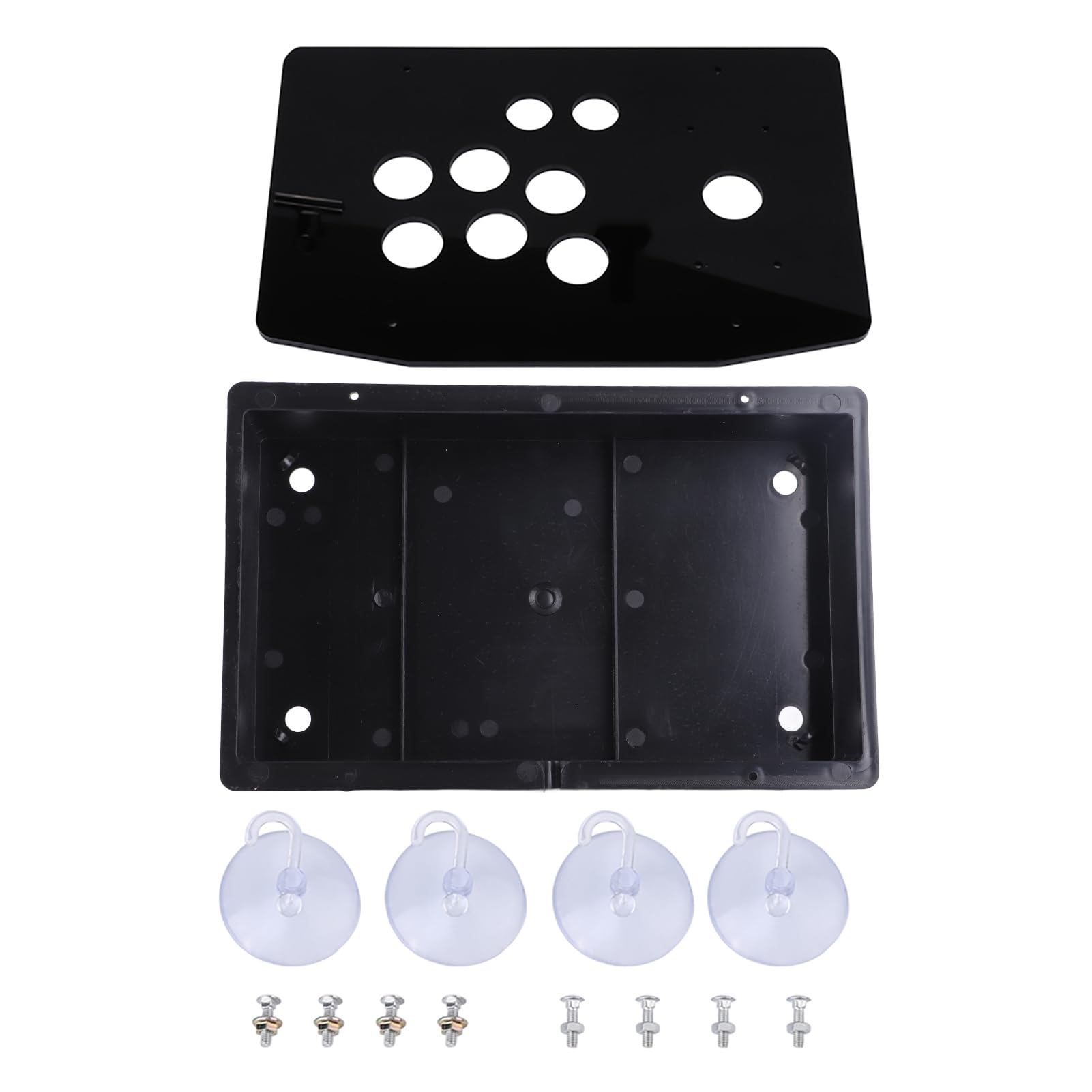 Panel Acrílico Inclinado Con Joystick Y Carcasa Negra – Kit DIY Para Arcade, Compatible Con PC, Android Y PS3