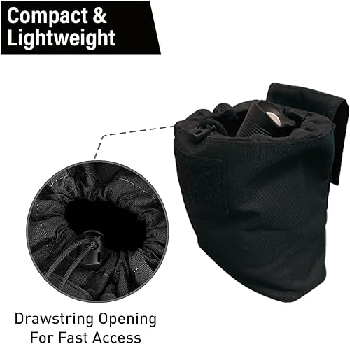 Miniatura 8 de Molle - Bolsa de basura táctica enrollable con cordón, ligera, duradera, plegable, para caza, bolsa para revistas de munición