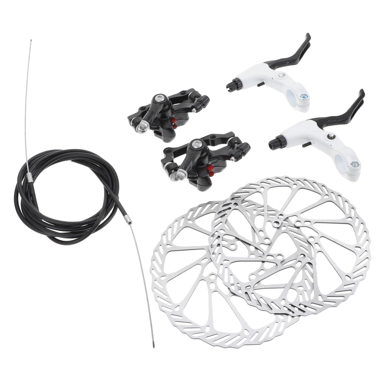 TOYANDONA Juego de Frenos de Disco y Soporte Multi-Radio Material Metálico y Plástico Diseño Hueco Alta Durabilidad y Funcionalidad Práctica para Bicicleta para Ciclismo