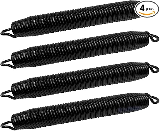 R3847 4 Springs, Replacement Spring Kit for Hydraulic Leveling Jacks, Black 13-3/8"