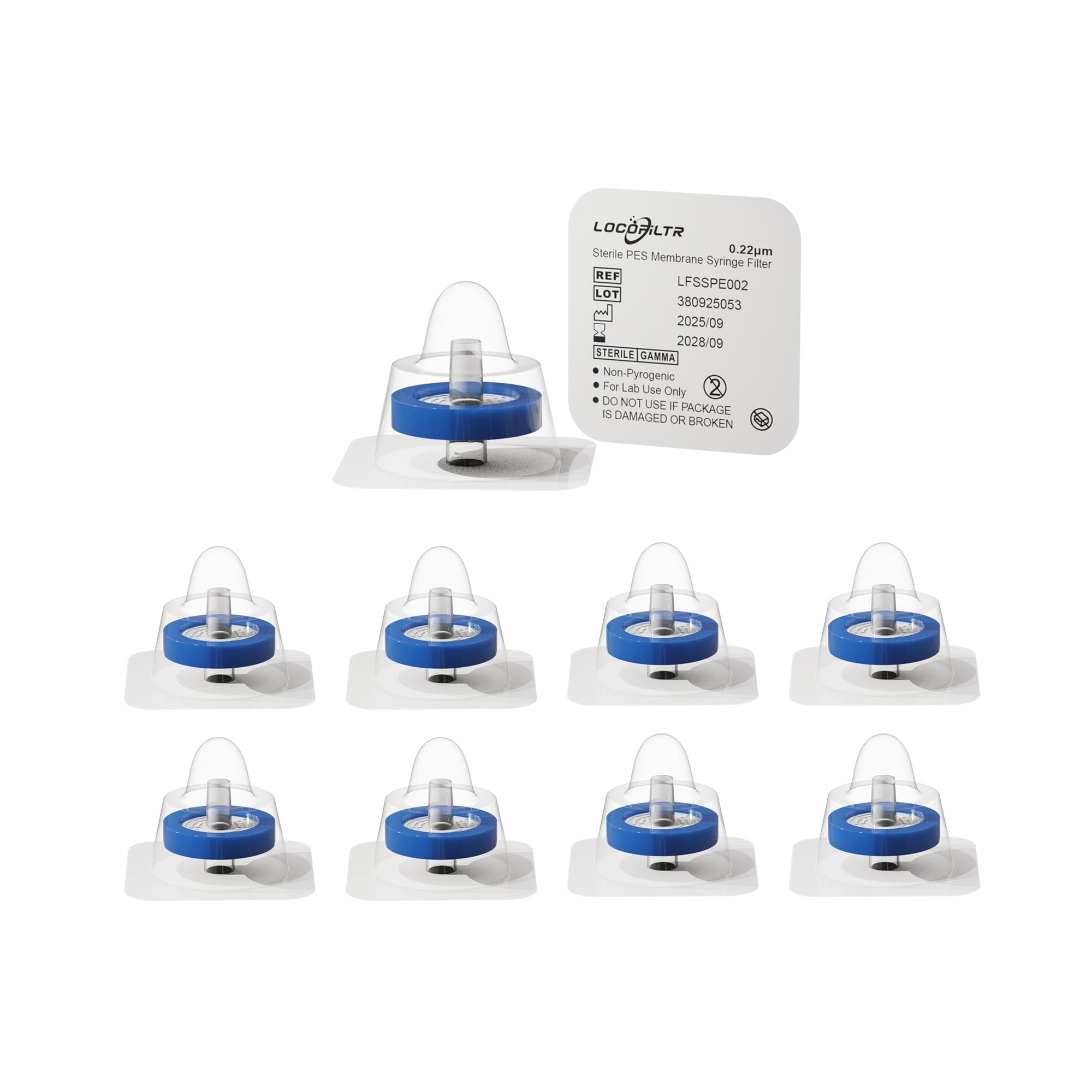 PES Syringe Filters, 33mm, 0.22um, Sterile, Individually Packed, 50 Pack — Amazon image 9