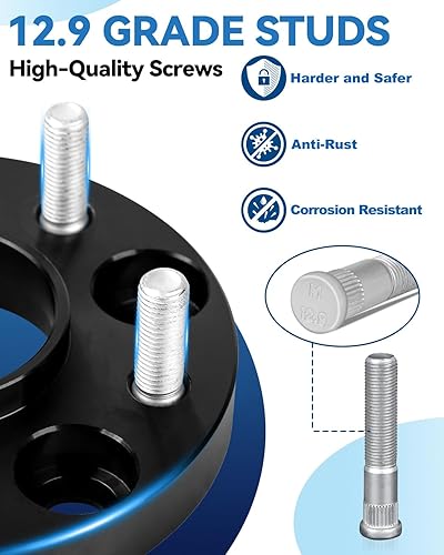 Miniatura 5 de Espaciadores de rueda de 5x4.75 para Blazer Camaro Corvette S10, XLR Eldorado, espaciadores de rueda de 20mm 5x120.65 de 70.3mm centrados en el cubo