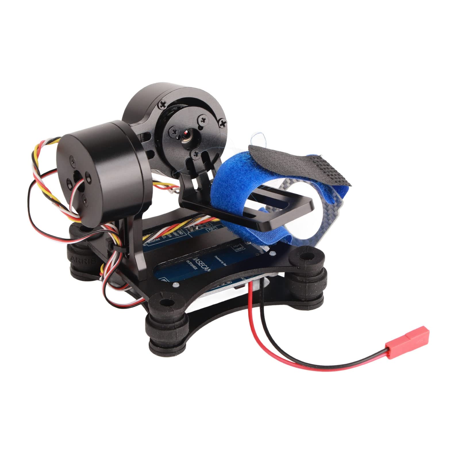 Jiawu Bezszczotkowa Płyta Gimbalowa BGC 2.2 do Części Drona z kamerą 3/3+/4, do Drona RC ze Stopu Aluminium CNC z obsługą Baterii 12V 3S, RTF Czarny (BLACK)
