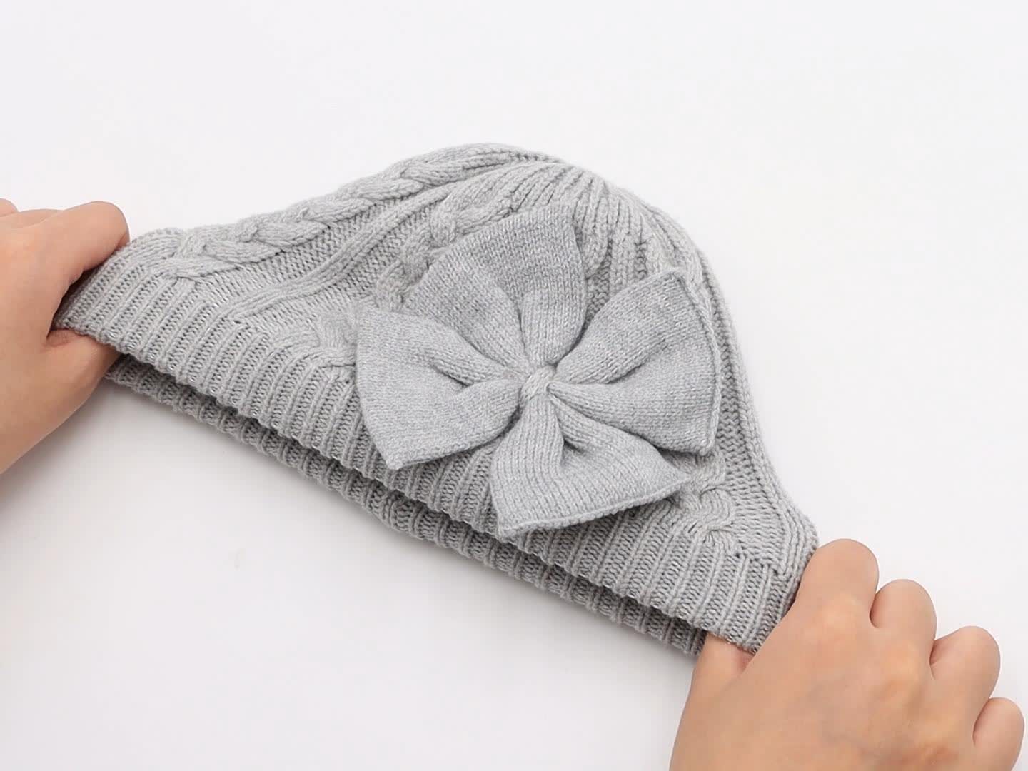 Amazon.com: JANGANNSA Winter Warm Knitted Baby Hat for Girls