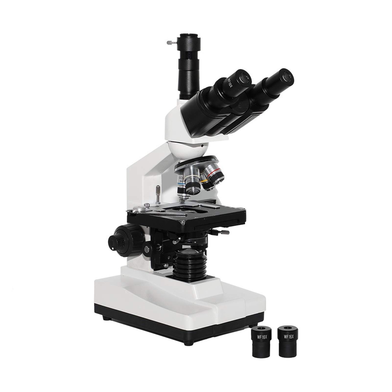 Microscopio biologico, X-S-P100S-M Trinocluar Biologico 40x-1600x LED School Student
