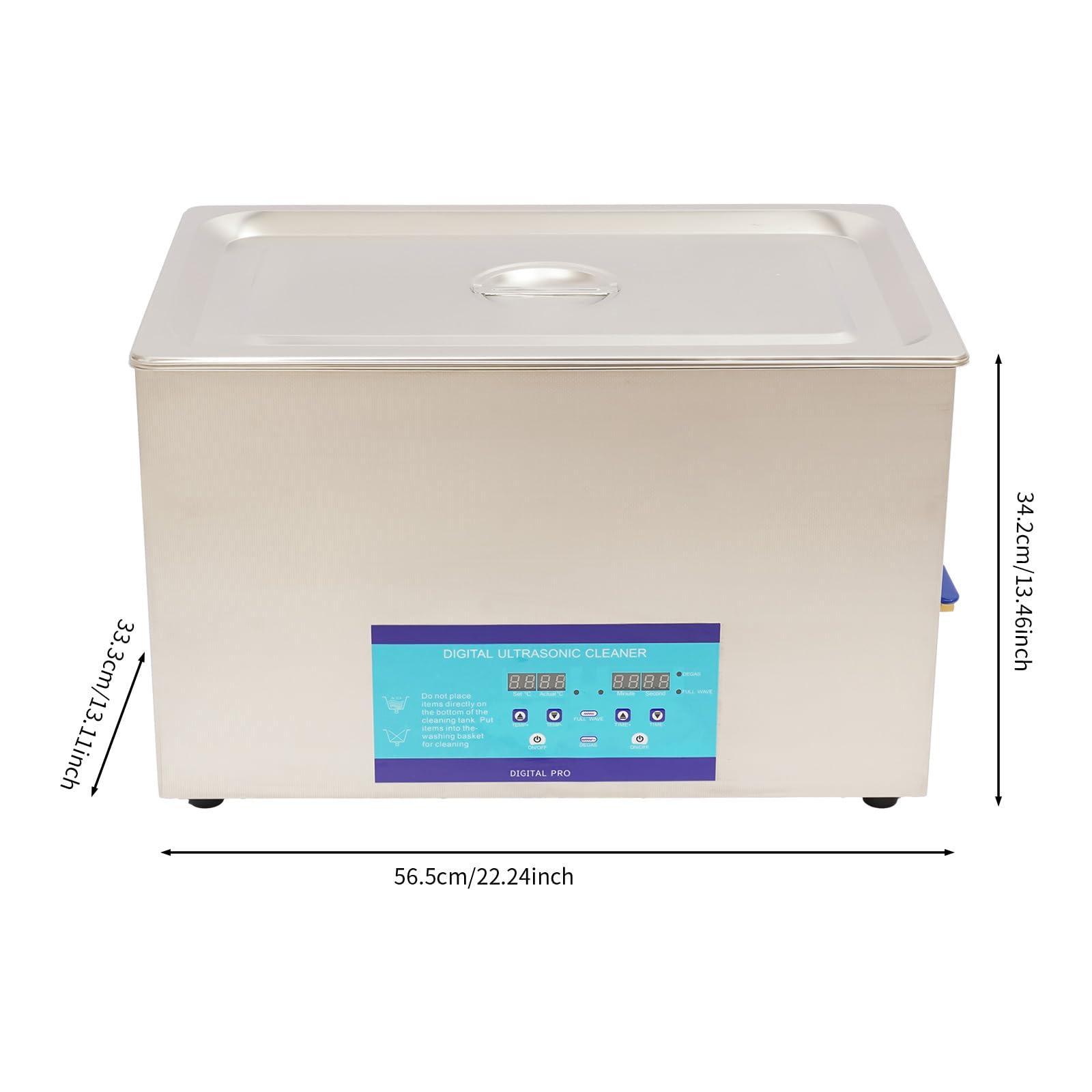 Myjka ultradźwiękowa 30 l | 600 W ultradźwiękowa myjka + ogrzewanie 600 W | 28/40 kHz urządzenie do czyszczenia biżuterii, zegarków, okularów, elektroniki, narzędzi i laboratorium | cyfrowe sterowanie