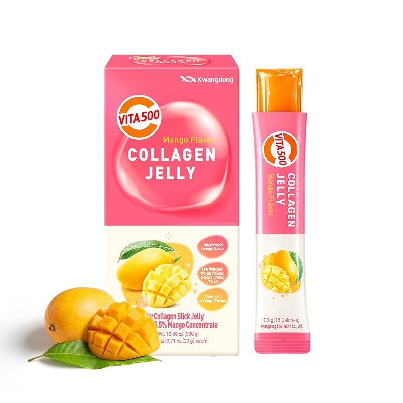 KWANGDONG Suplemento de Colágeno Marinho em Gel de Manga 20 g por sachê, 15 sachês
