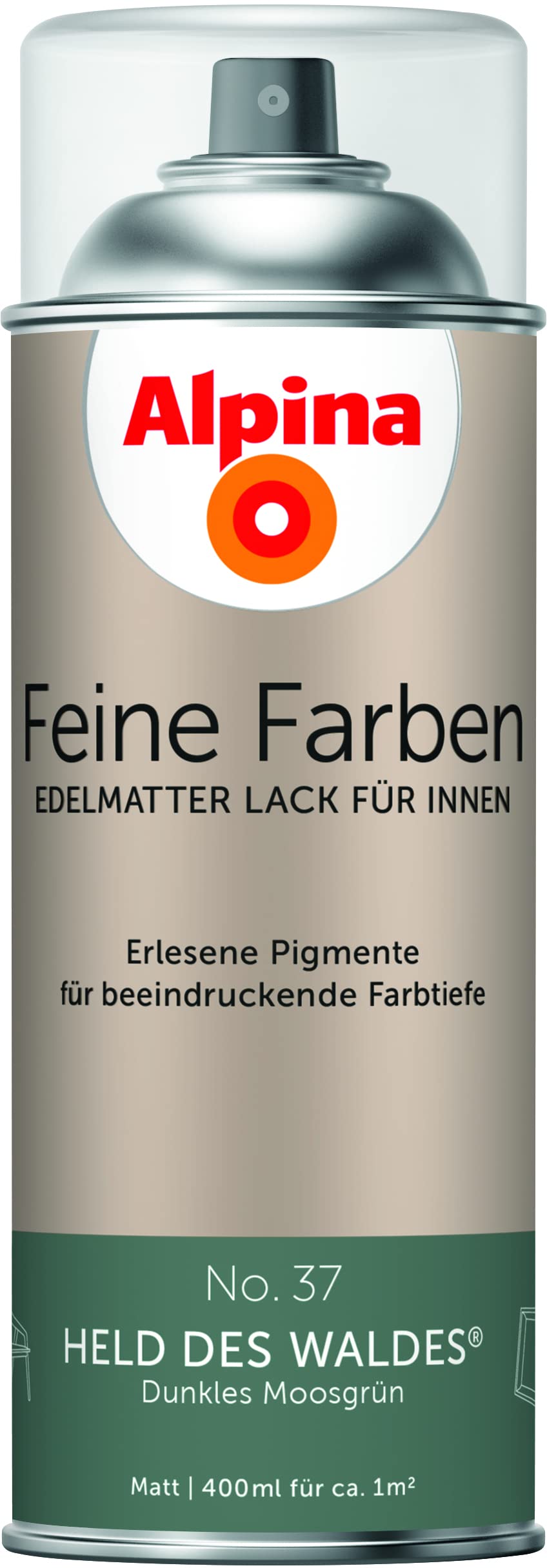 Alpina Feine Farben Sprühlacke – No. 37 Held des Waldes