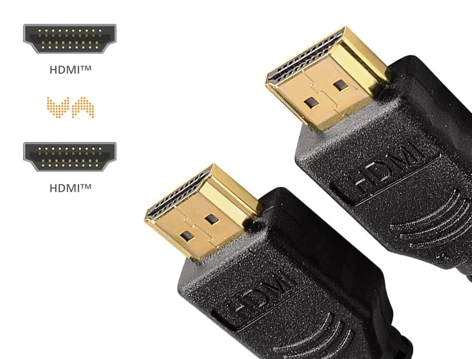 Hama HDMI Cable HDMI Male Cable 10.2 Gbps 1080p Full HD Gold-Plated 3 m Black, SC BLACK - Image 4