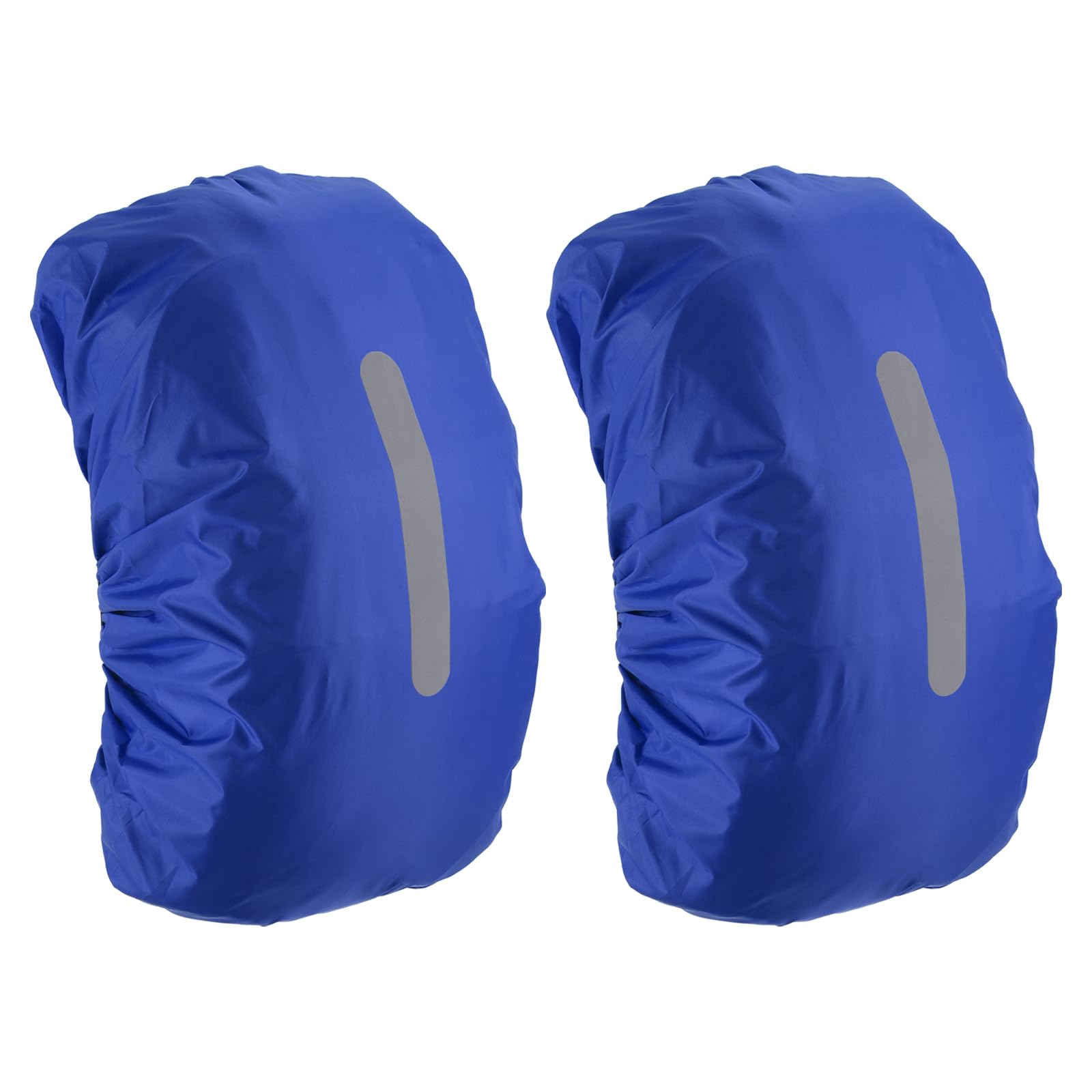 M METERXITY 2 Pack Backpack Rain Cover - Waterproof Lightweight Cover with Vertical Reflective Strap, Apply to Cycling/Hiking/Mountain Climbing (30-40L, S, Navy Blue)