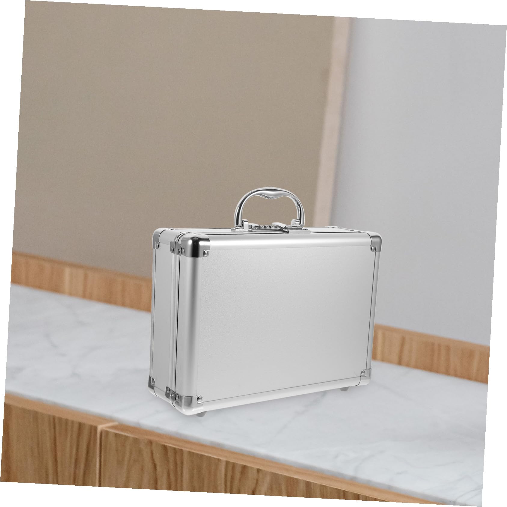 Mallette Aluminium Multifonction avec Poignée Boîte de Rangement Outils Mécanique Valise de Stockage Robuste avec Serrure à Code Organisateur Portable pour Accessoires et Bijoux