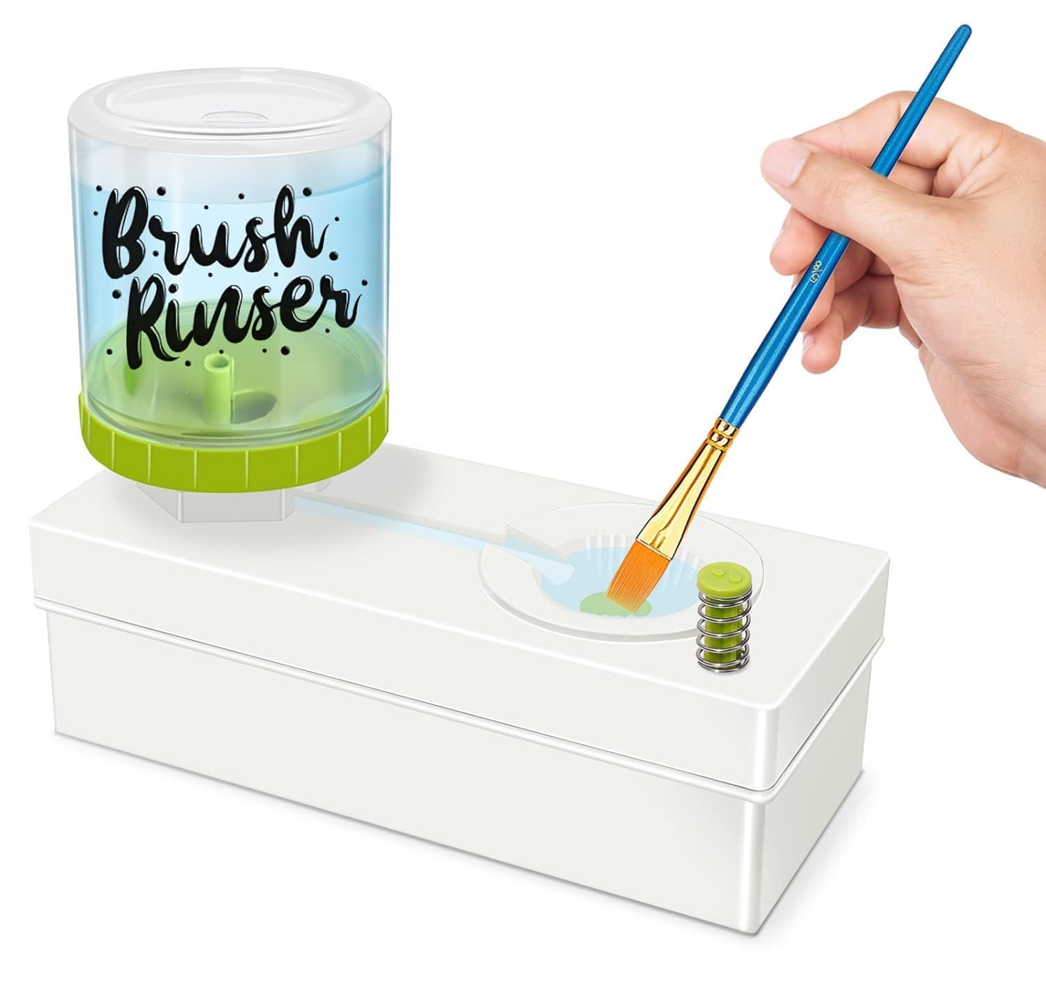 like it Paint Brush Cleaner With Fresh Water Cycle Brush Rinser Cleaner For Acrylic, Watercolor, Water Based Paints, Makeup Brush, Cleaning Supplies, White (B0D56SV99J) Amazon Price History, Amazon Price Tracker