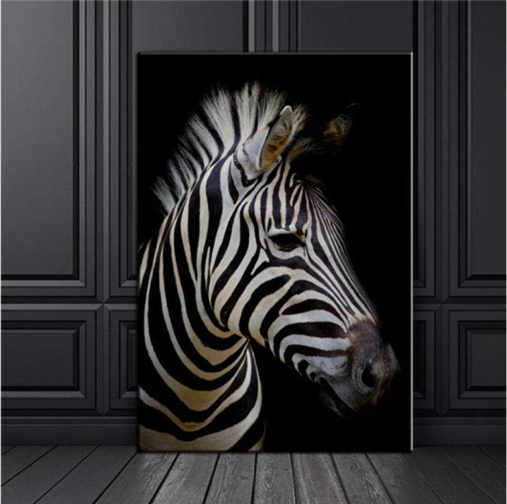 Tableau sur toile zèbre boit 30x45 cm | Leroy Merlin