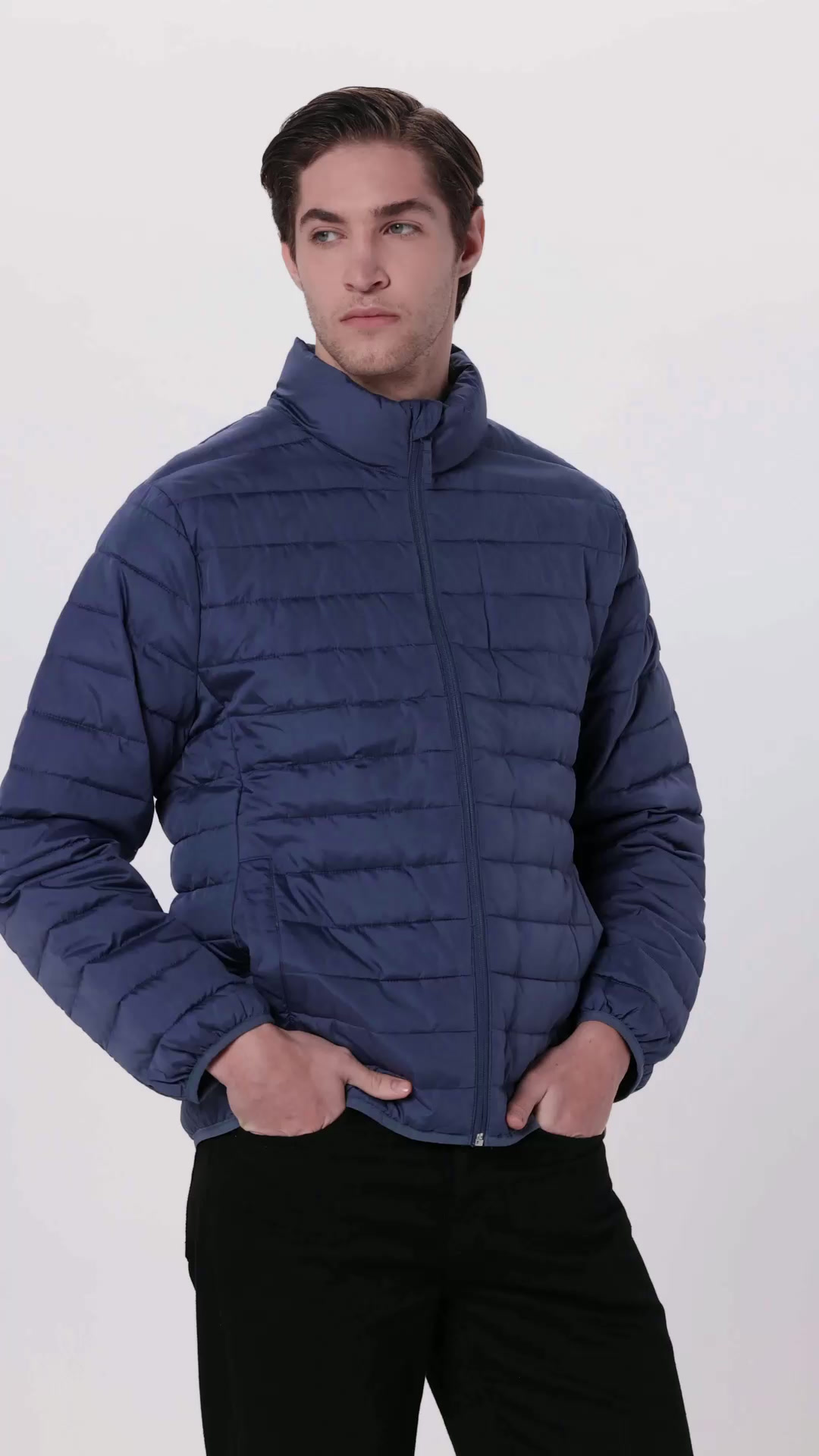 Buy GAP Men solid full sleeve standard fit jacket,Blue,S at Amazon.in