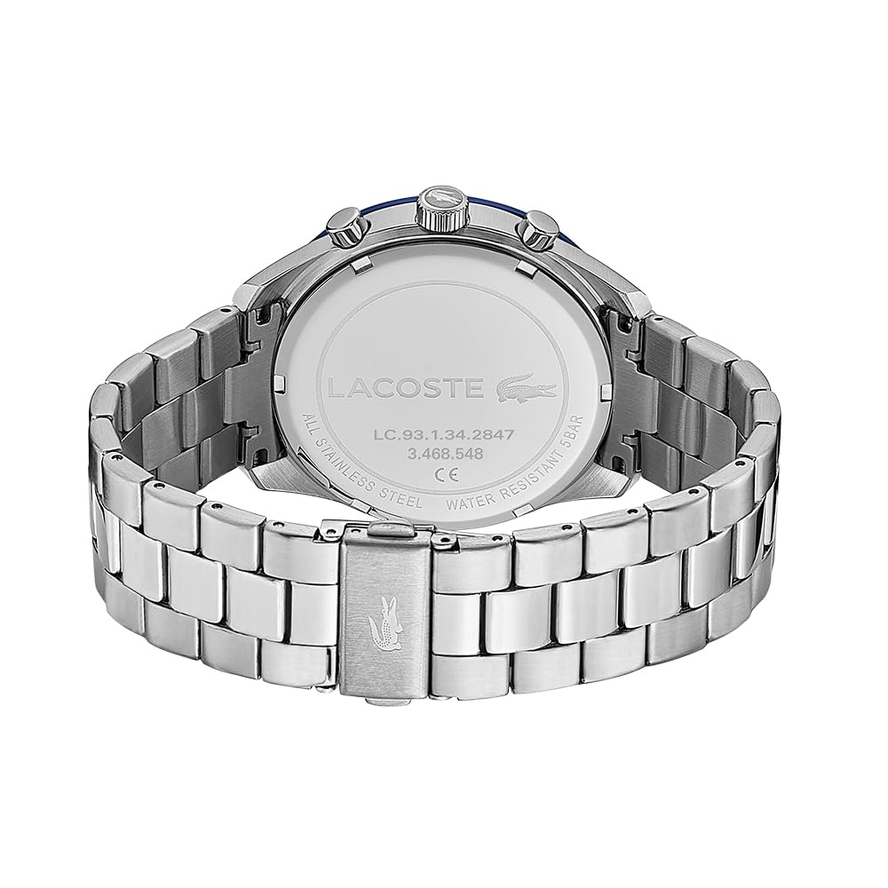 Lacoste Chronograph-Quarzuhr der Boston Kollektion für Herren mit Leder- oder Edelstahlarmband in Glieder- oder Mesh-Design