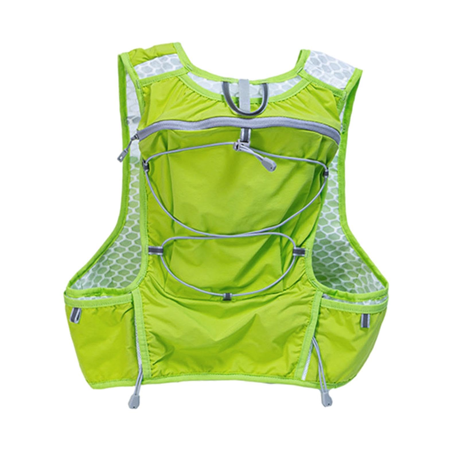 Zaino Idratazione Vest Borsa Acqua Backpack Leggero Compatto Tasca Multiuso Materiale Nylon Traspirante Adatto per Sport Outdoor Escursioni attività C