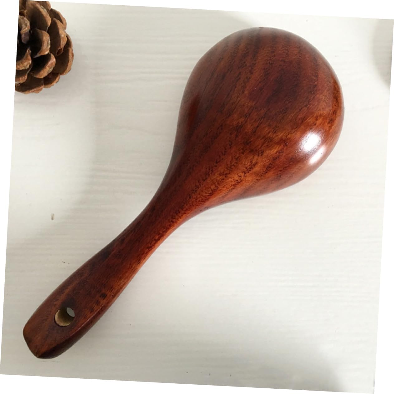 Wooden Spoons for Cooking,1pc Kitchen Scoop Soup Ladle Food Serving Scoop Wooden Soup Spoon Rice Spoon Wooden Spoon Brown