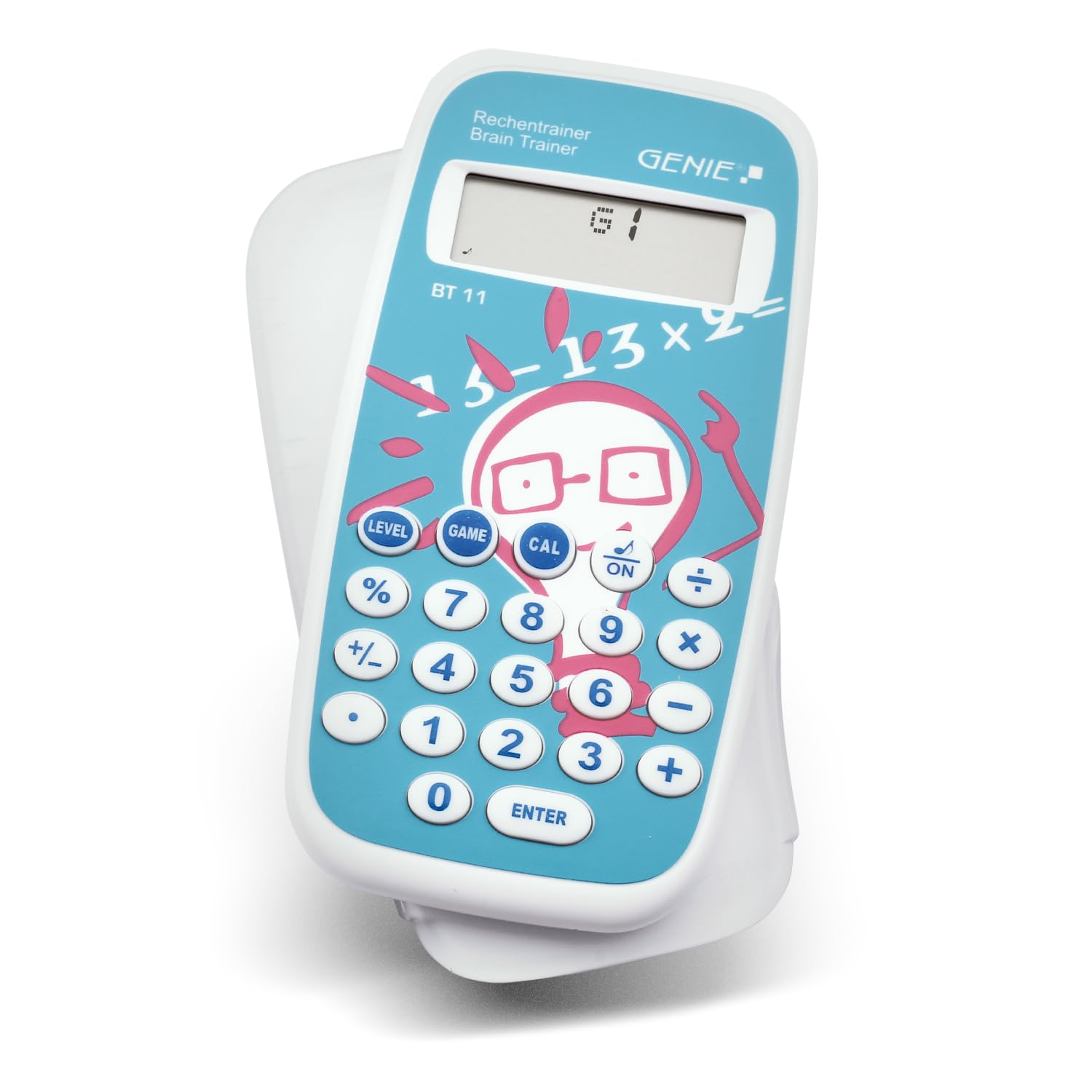 Genie BT11 Calculus Trainer Jeu éducatif 300 000 exercices avec fonction calculatrice de poche et boîtier de protection (Français non garanti)