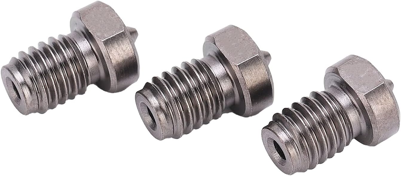 review 3D Printer Nozzles, 50 Degree Hardened Steel 3D Printer Nozzles Printer Accessories Nozzles TT3D Hardness Accessories for Man for Repair Parts(1.0mm)