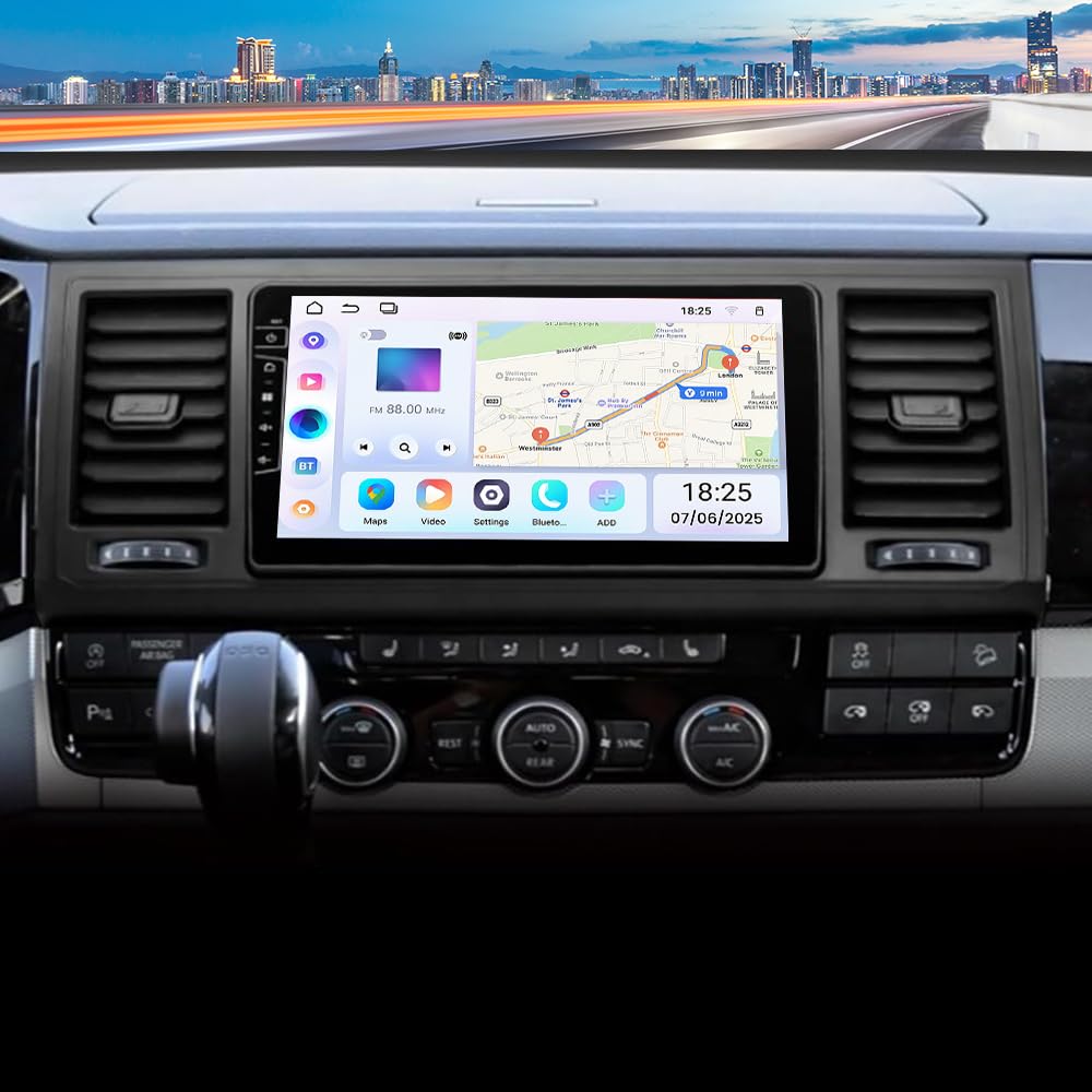4 + 64 G Android 13 radio samochodowe do T6 Transporter Multivan 2016-2022 Carplay, ekran dotykowy o przekątnej 9 cali, bezprzewodowy Carplay, Android Auto Radio, Bluetooth, WiFi, GPS, HiFi RDS, FM