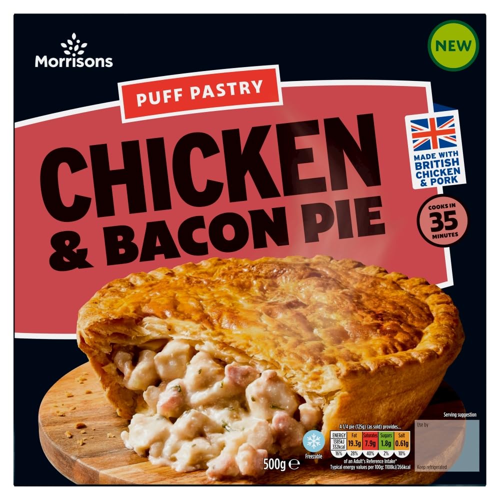 Morrisons Chicken And Bacon Pie 500g