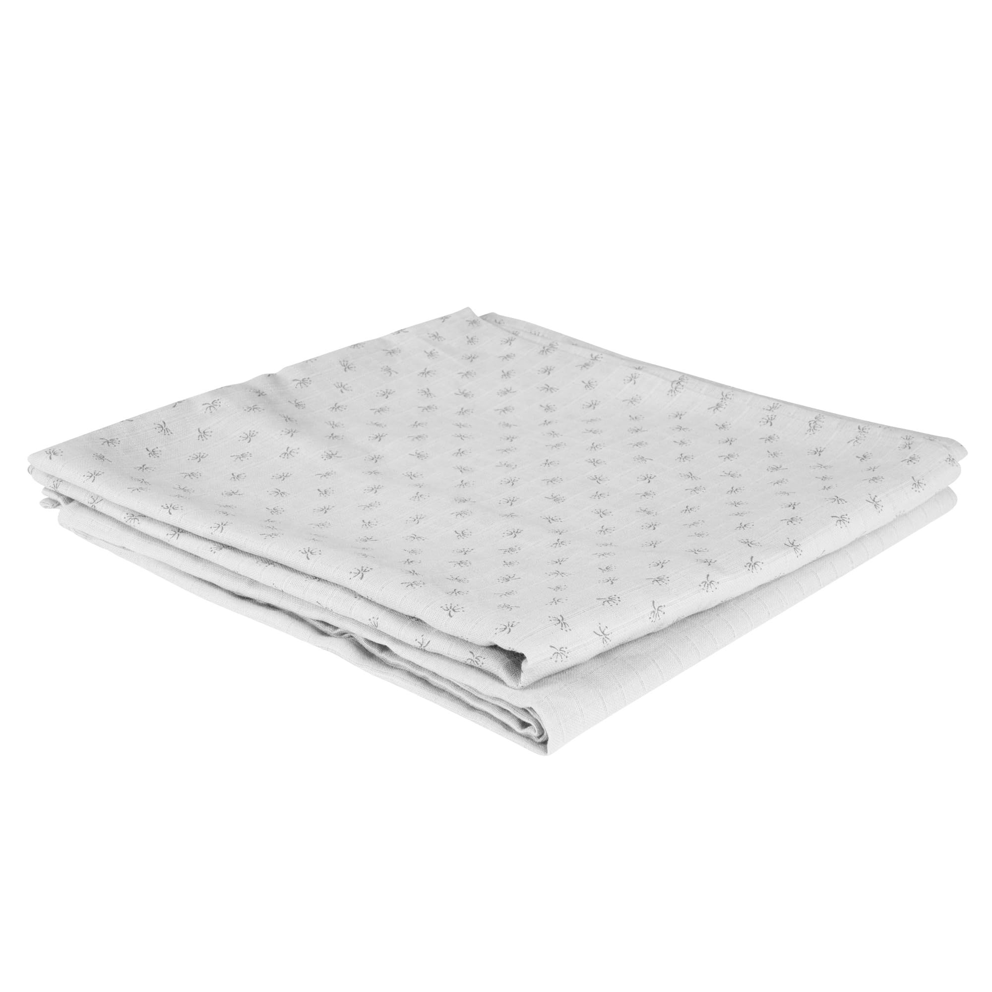 roba Lil Planet Nursing Blanket - 120 x120 - Oeko TEX and GOTS Certified Organic Cotton - 2 Pieces - Silver Grey - Image 2