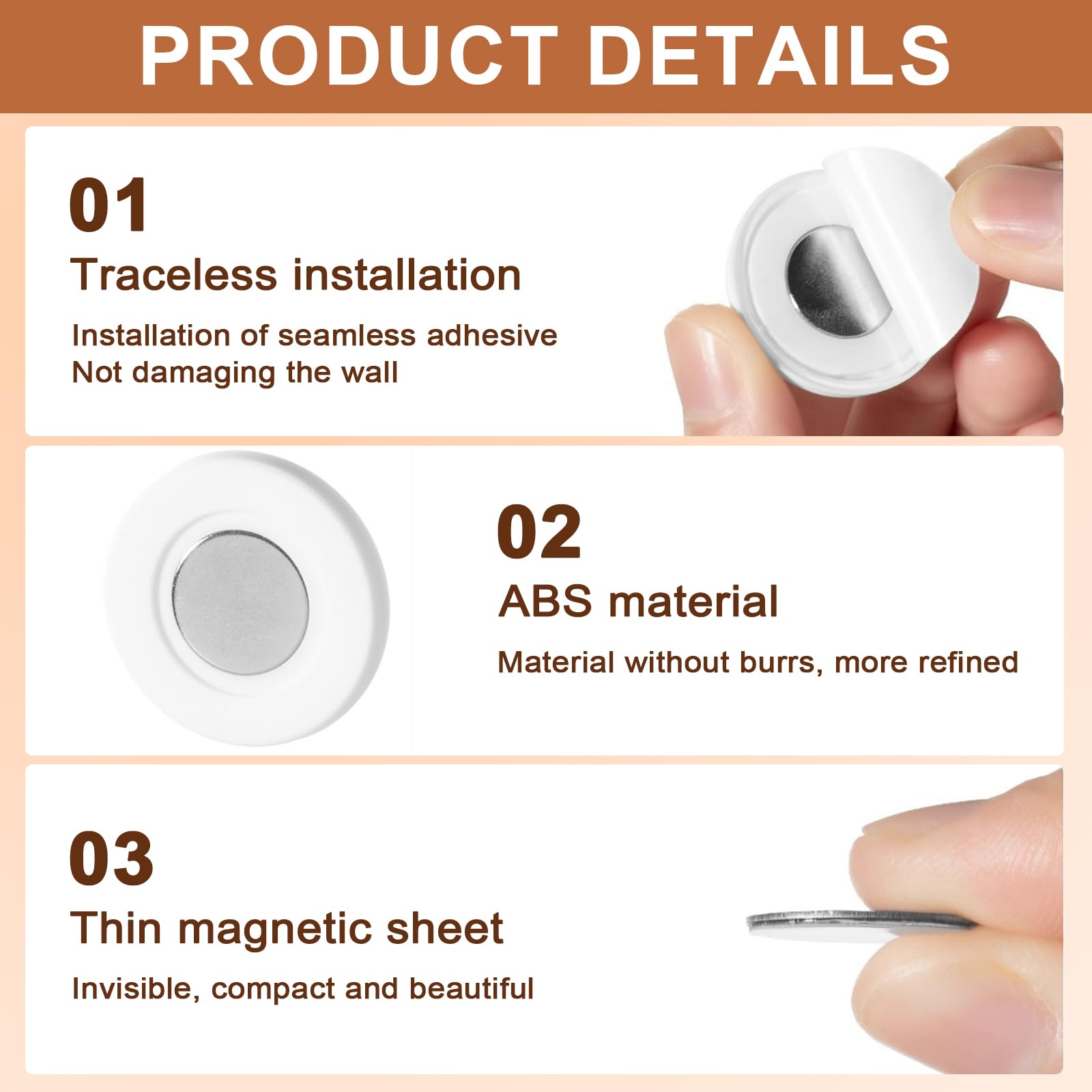 Supporto Magnetico Per Telecomando - 5 Pezzi Senza Fori, Con Adesivo Forte - Foto 10