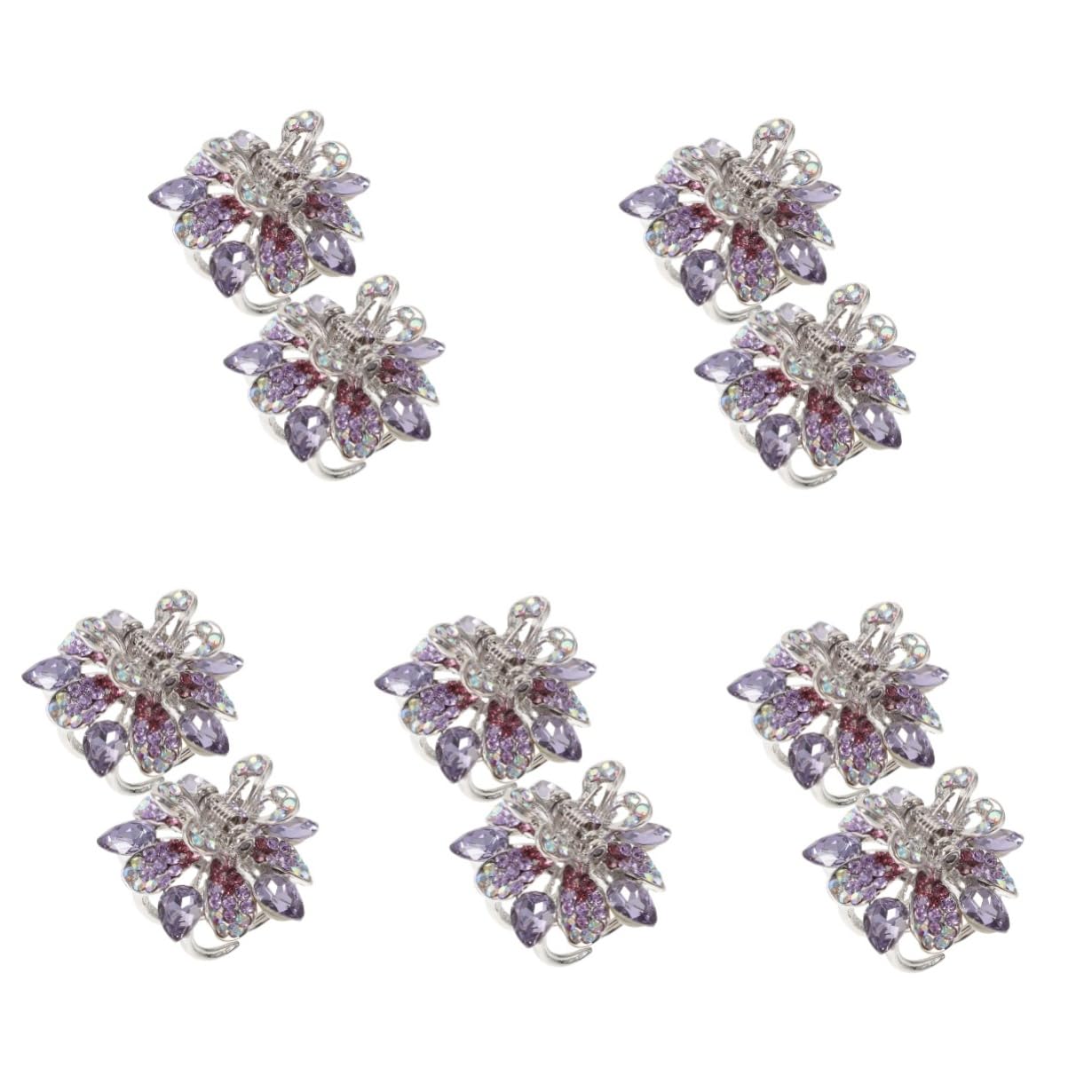 Didiseaon 10 Piezas pinza de diamante hair clips horquillas moño pinza de pelo flequillo pinzas de cabello accesorios para el cabello para niños pinzas para el pelo mini sombrerería Arrojar