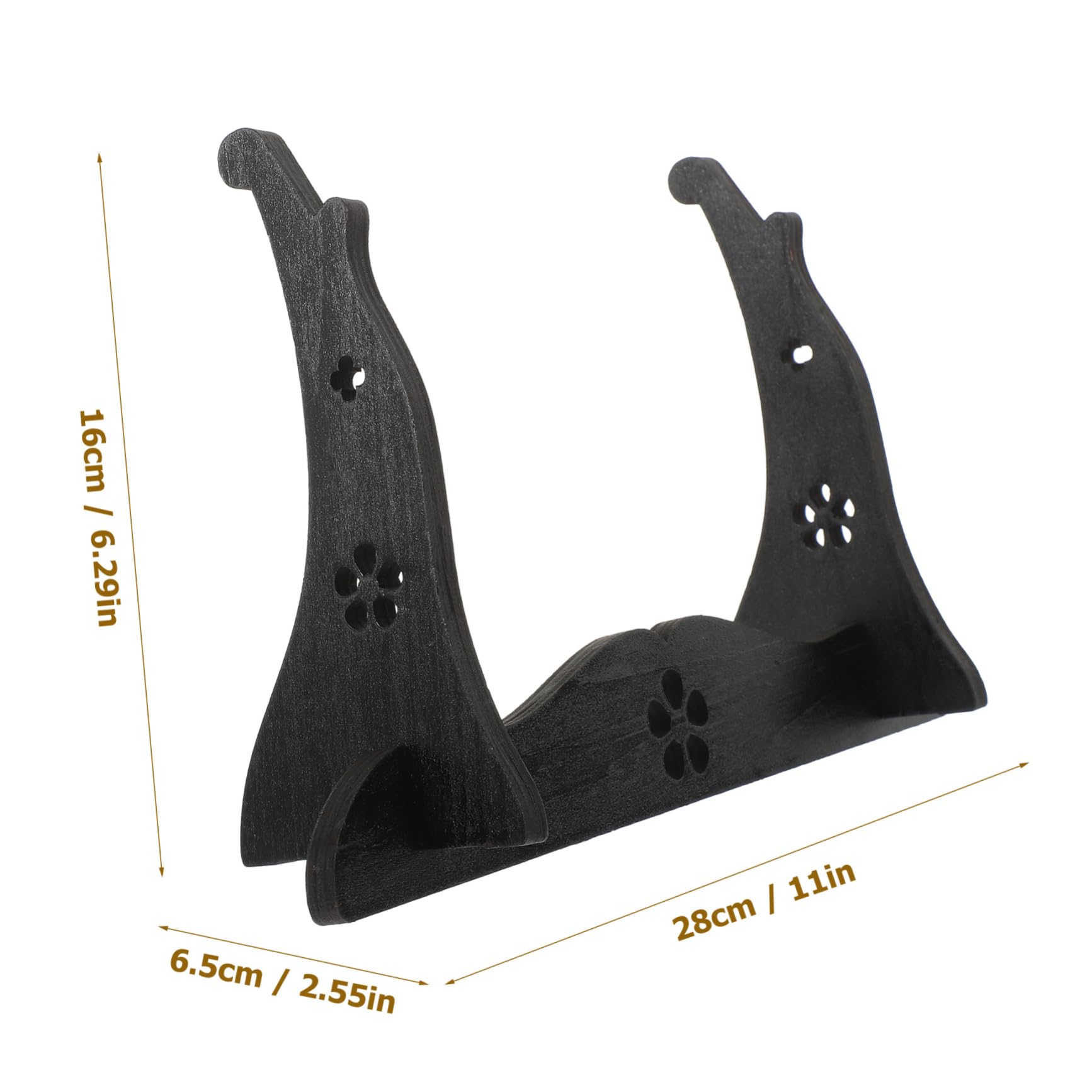 NAMOARLY Flute Holder Two Storage Rack for and Flutes Elegant Wooden Display Stand for Desktop Decor present for Collectors and Music Lovers