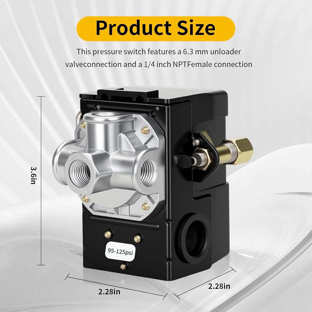 Amazon | Ducevnaoe LF10-4H エアコンプレッサー圧力スイッチ