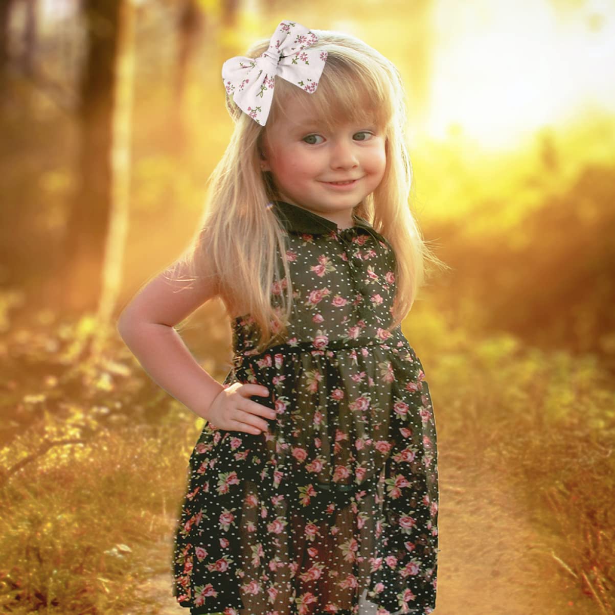 VICASKY 20 Pezzi Fermagli per Chioma Bambina Fiocco in Nastro Grosgrain in Poliestere, Leggeri e Colorati, Accessori per Compleanni e Feste Ragazzo Ragazza Stile Casuale