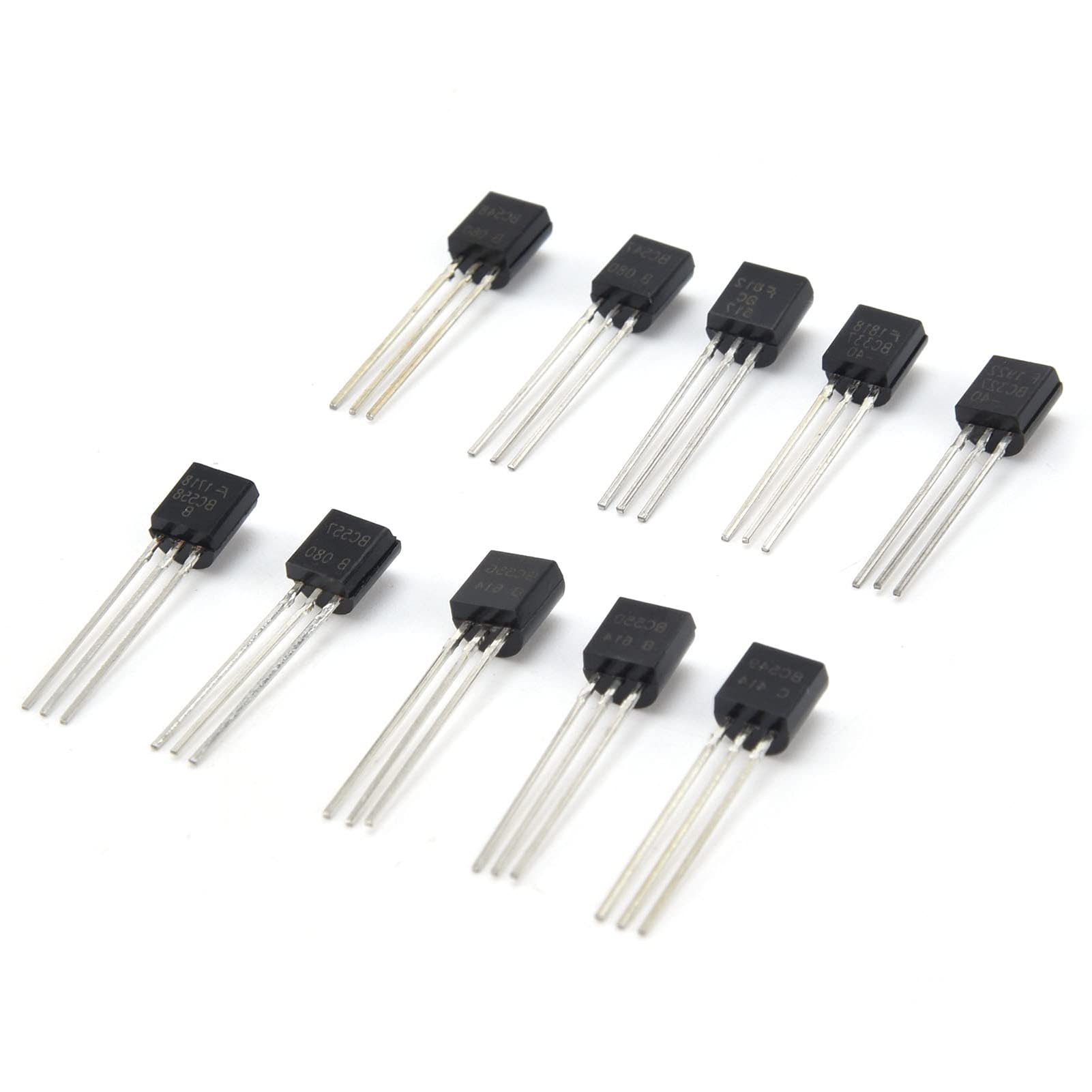 200 Stück Transistor Set, Dioden Sortiment Kit Mit Clear Box,BC327 BC337 BC517 BC547 BC548 BC549 BC550 BC556 BC557 BC558
